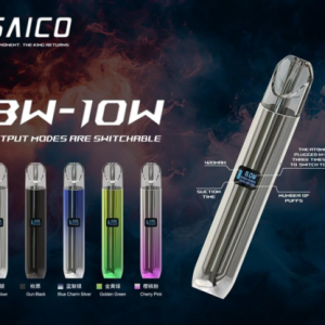 SAICO炫刻 鋅合金霧化桿一代電子煙主機 智能顯示屏 兩檔可調